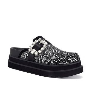 Azalea Wang Desdemona Rhinestone Platform Clogs-Size 7.5-NWT!!